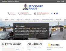 Tablet Screenshot of brockvillepolice.com